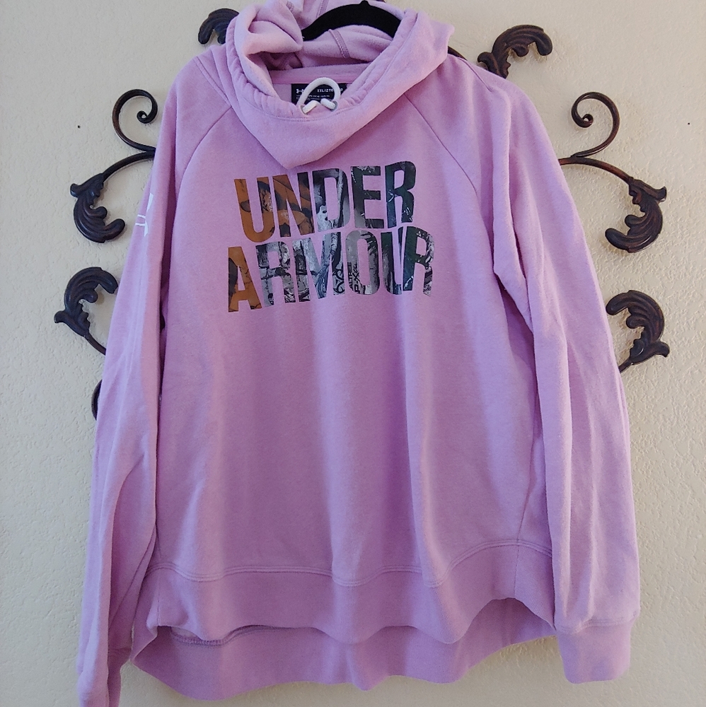 UNDER ARMOUR Coldgear Real Tree Hoodie Pink